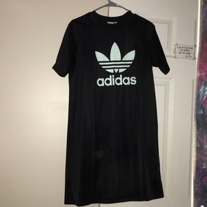 Adidas black shirt dress